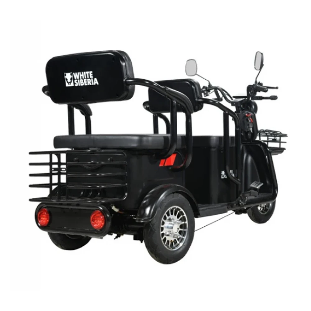 Электротрицикл White Siberia Sibtrike 2000W, вид сзади