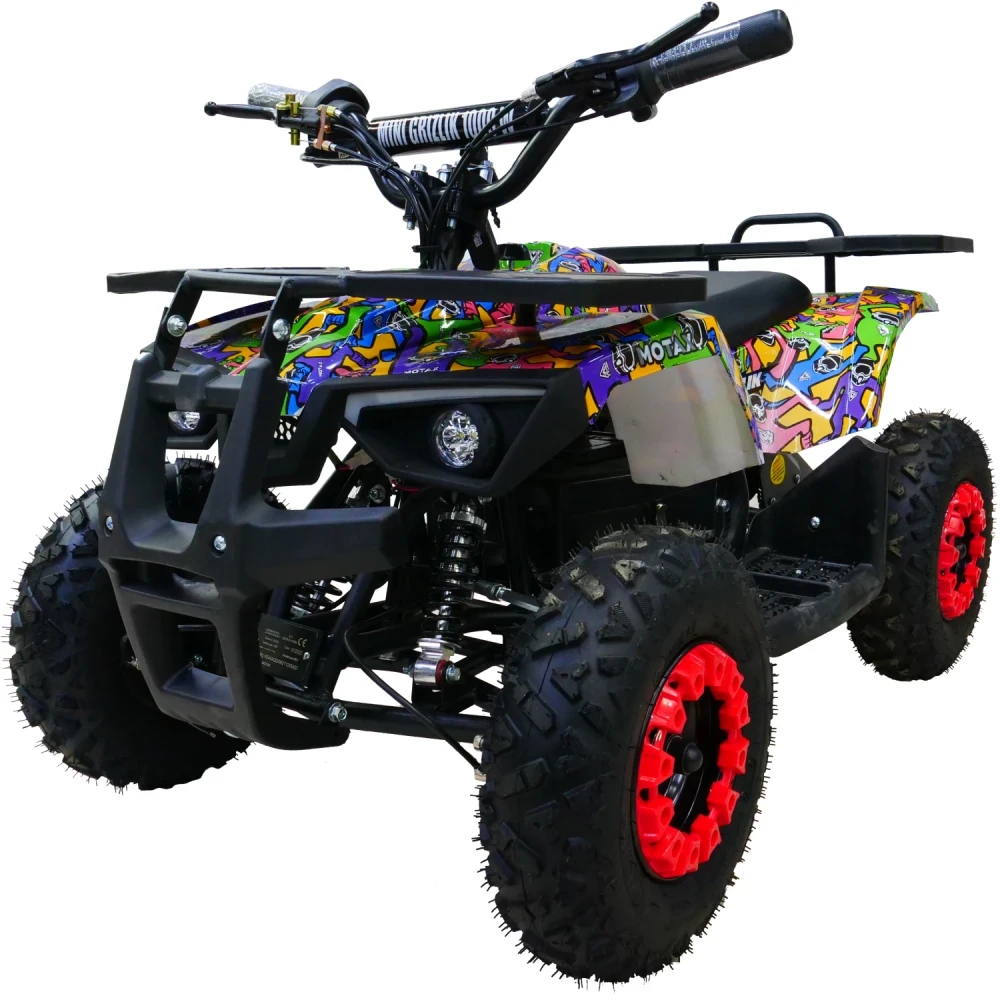 Электроквадроцикл MOTAX MINI GRIZLIK X-16 E1000 BW, общий вид