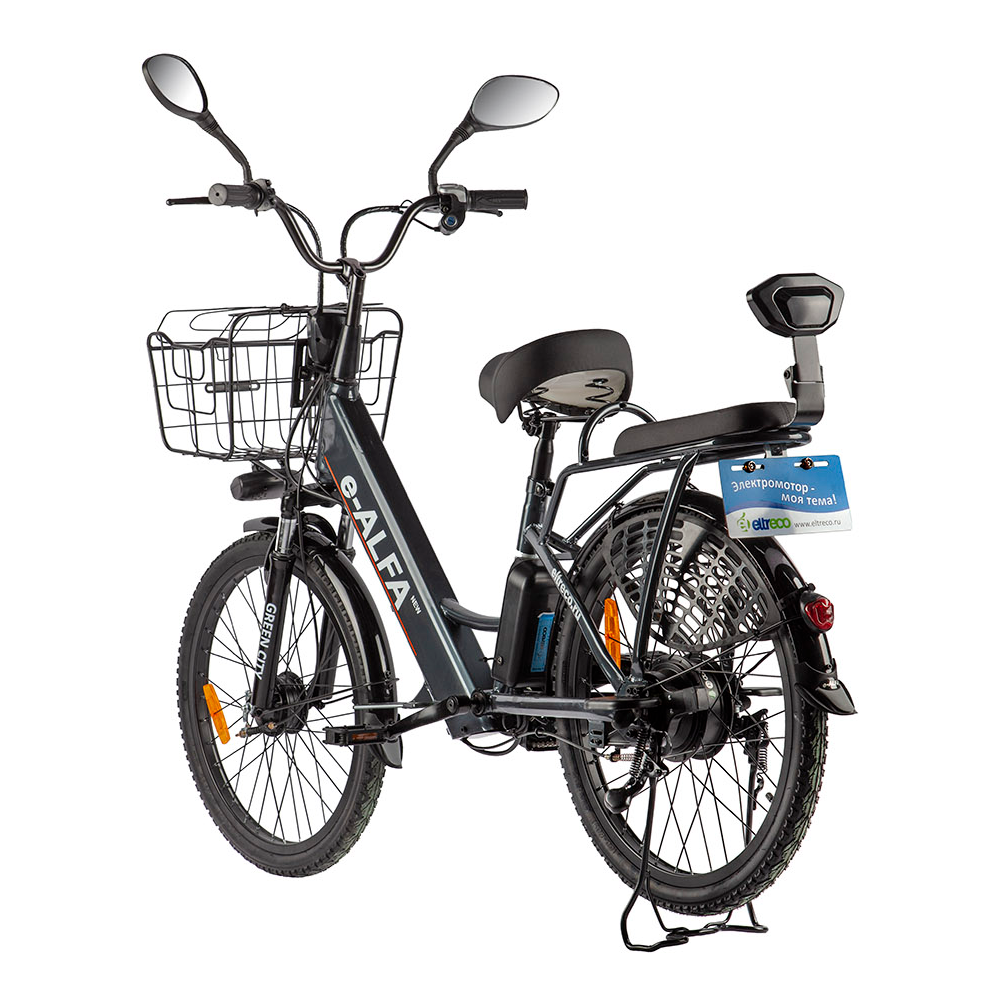 Электровелосипед Green City e-ALFA new, вид сзади