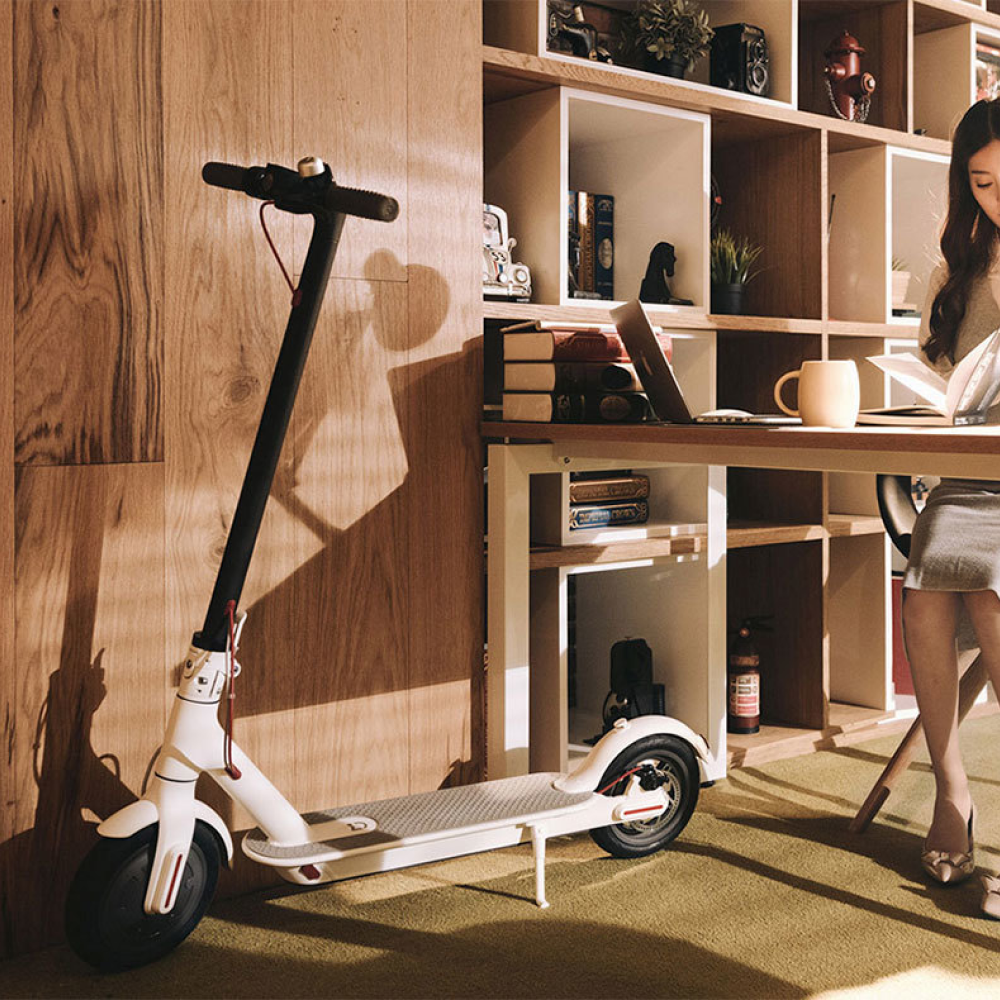 Электросамокат в квартире, общий вид