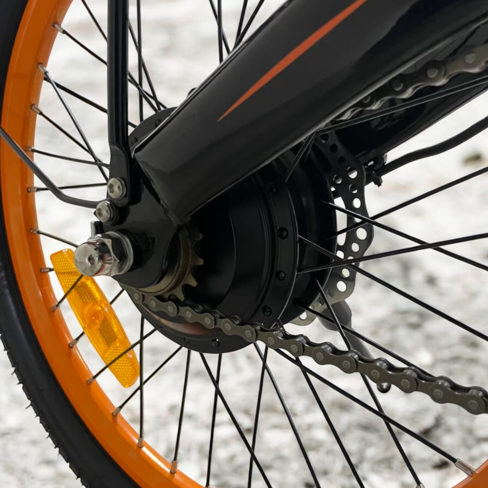 Мотор-колесо электровелосипеда, общий вид