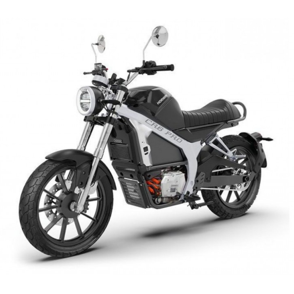 Электромотоцикл Horwin CR6 Pro, вид спереди